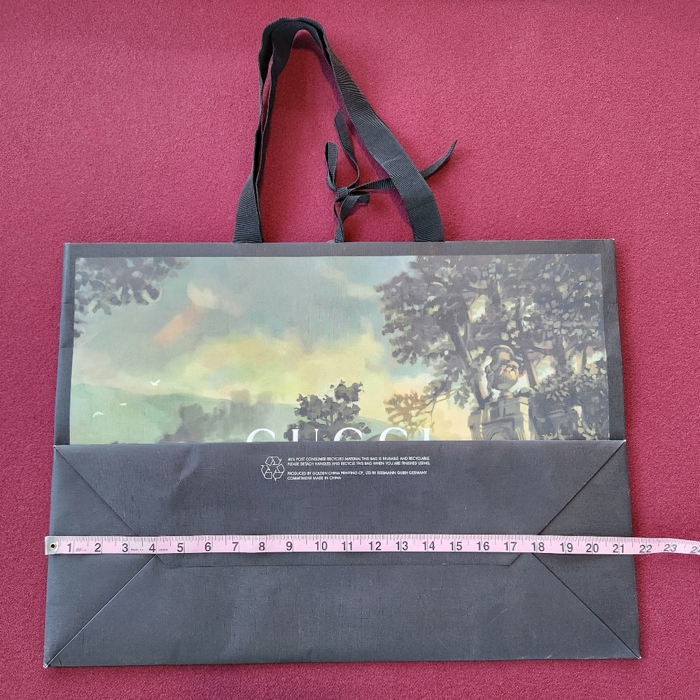 GUCCI Scenic Garden EMPTY Paper Shopping Bag - Picture 3 of 9